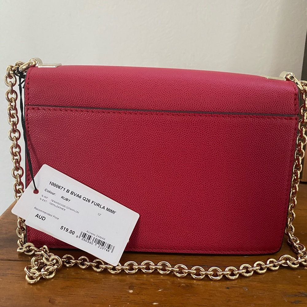 Mint Condition Furla MiMi Bag in Ruby - Picture 3 of 7